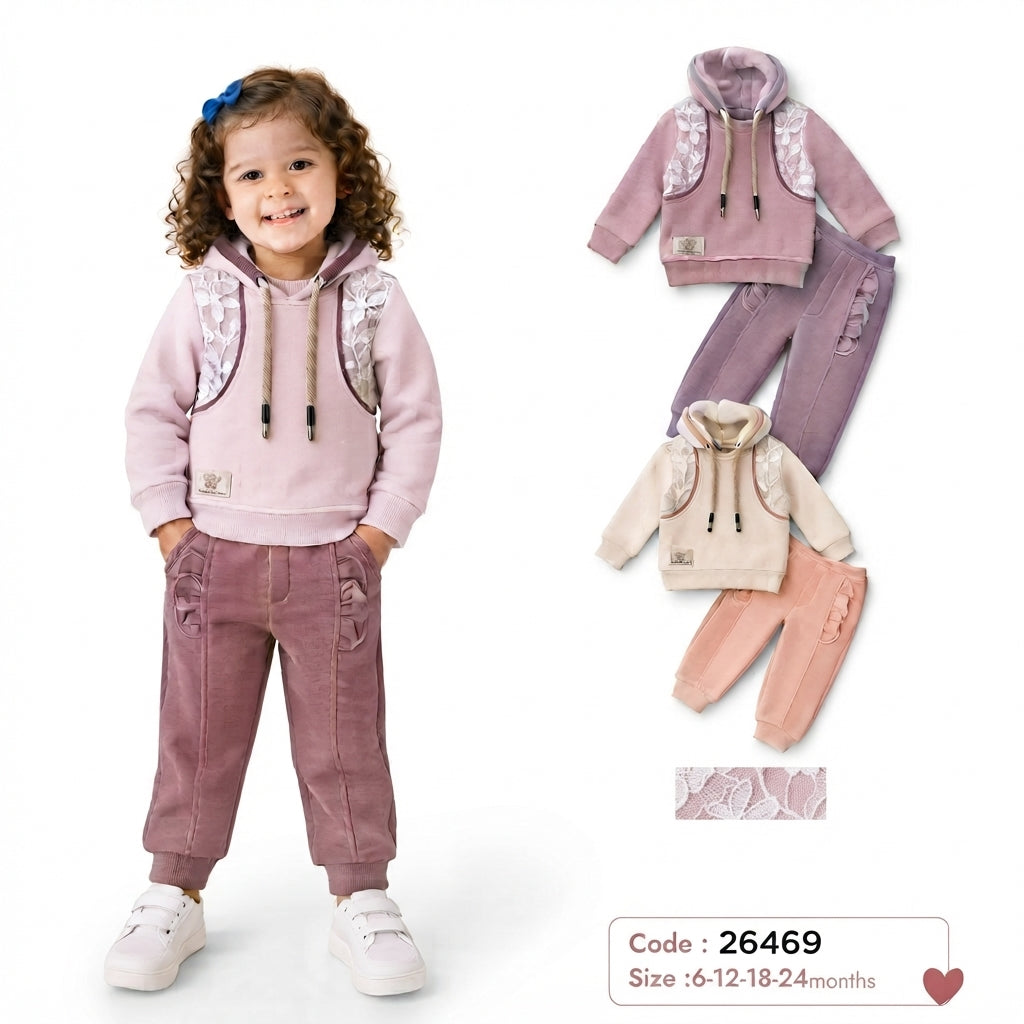 Girls Hoodie Set