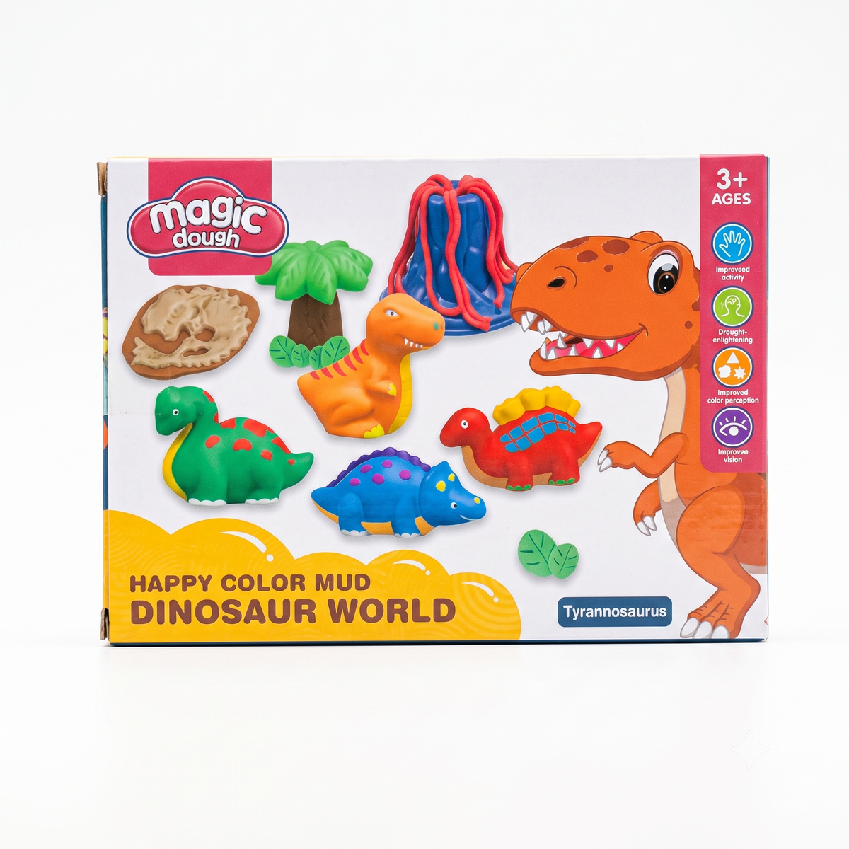 Dinosaur World Magic Play Dough Modeling Set
