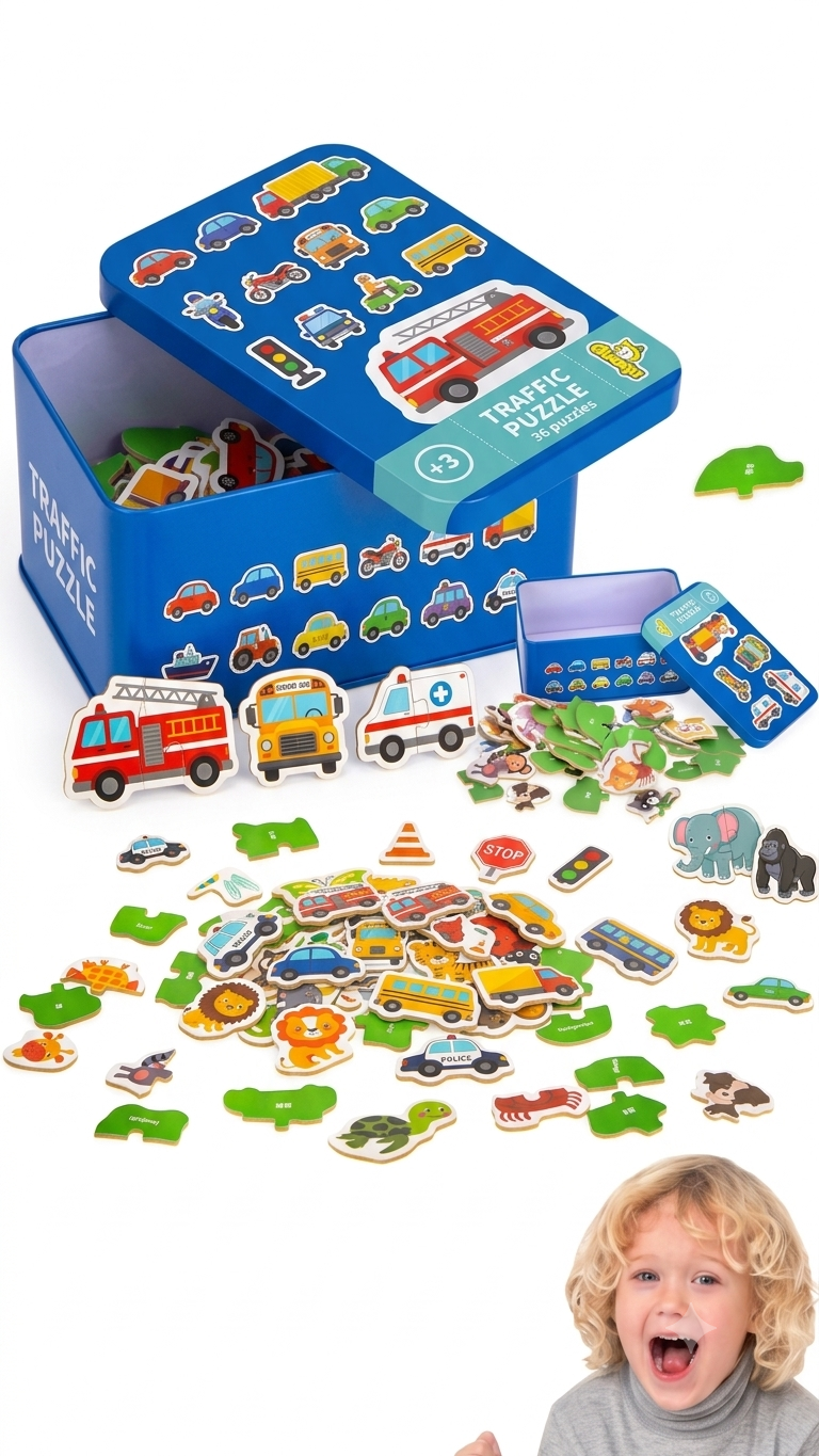 puzzle  Kids Traffic & Vehicles Matching