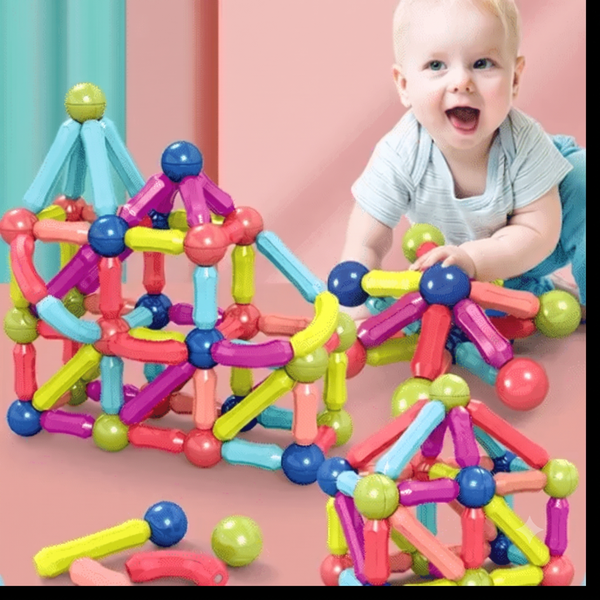 42-Piece Magnetic Sticks & Balls Building Set