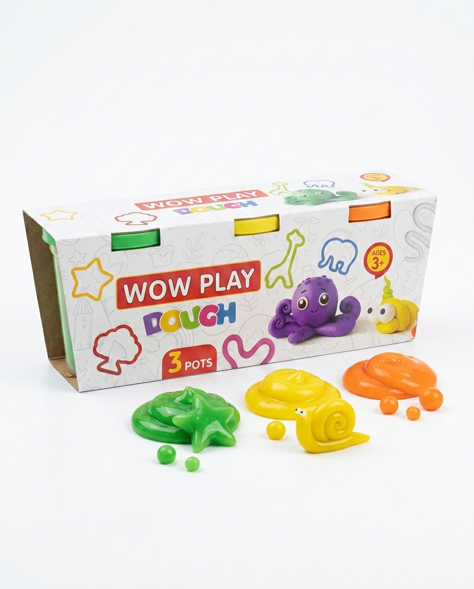 Dough Fun – 3-Pot Play Dough Set