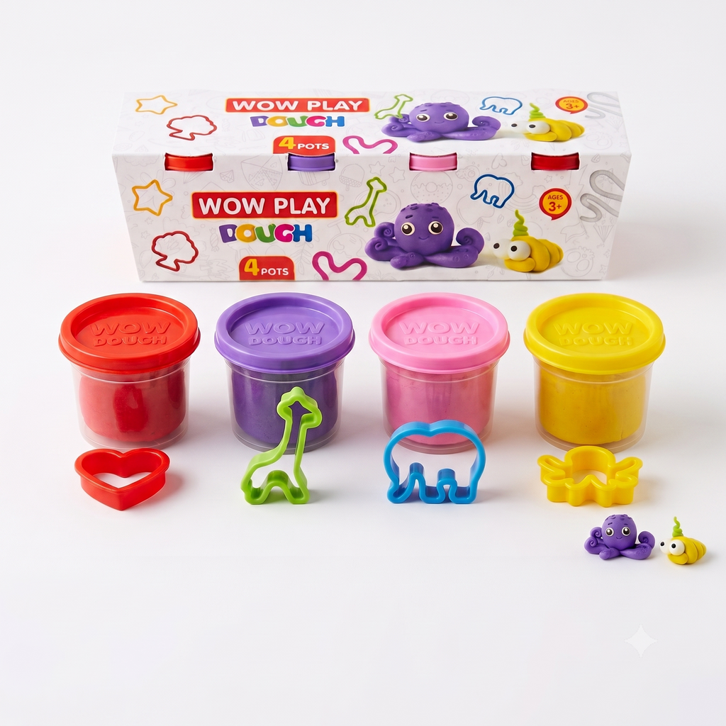 Dough Fun – 4-Pot Play Dough Set