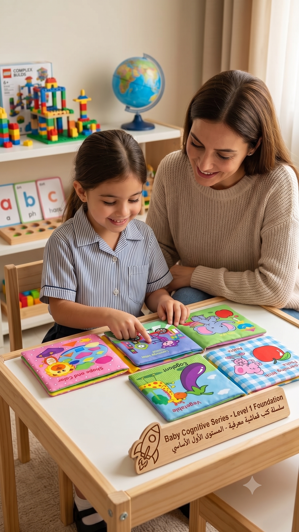 6-in-1 Baby Cognitive Series Soft Cloth Books Set