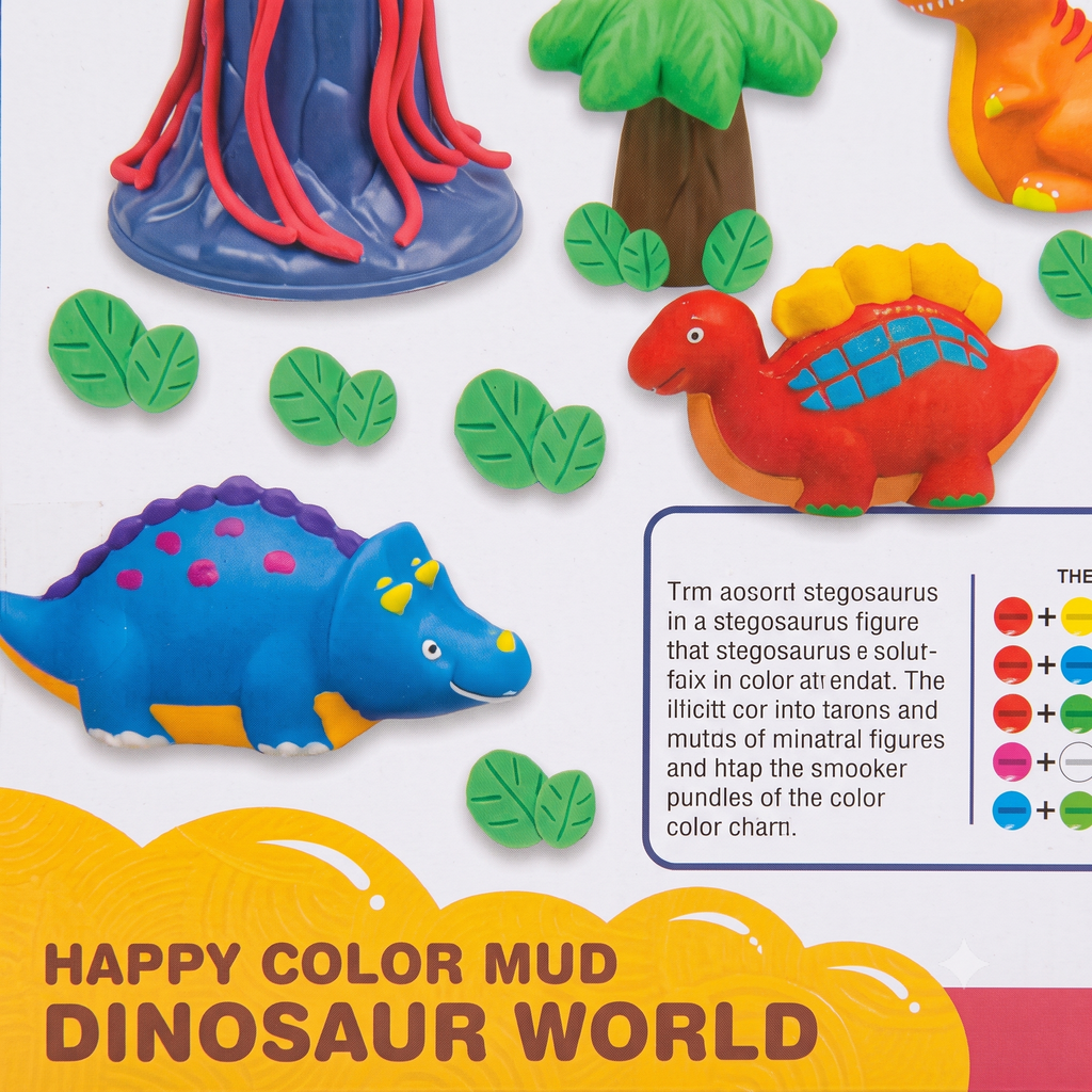 Dinosaur World Magic Play Dough Modeling Set