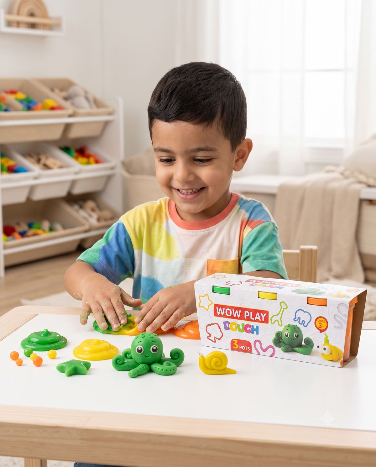 Dough Fun – 3-Pot Play Dough Set