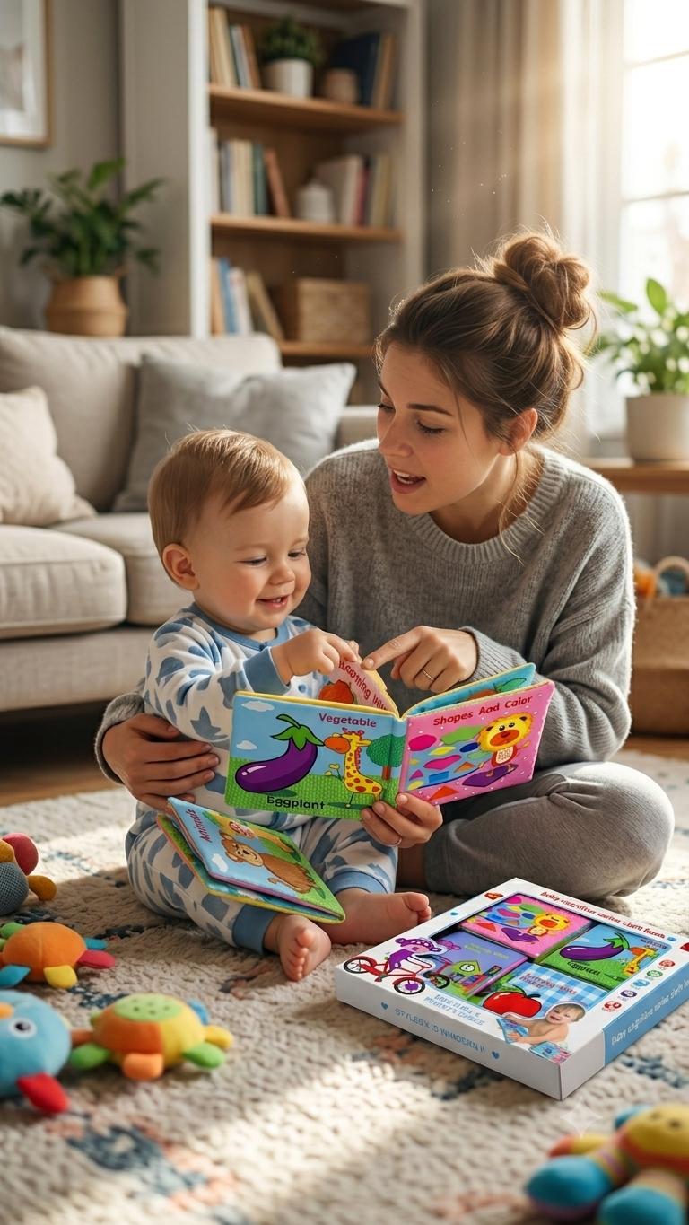 6-in-1 Baby Cognitive Series Soft Cloth Books Set