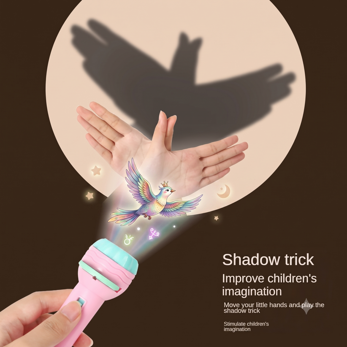 Kids Projection Flashlight with Slide Discs