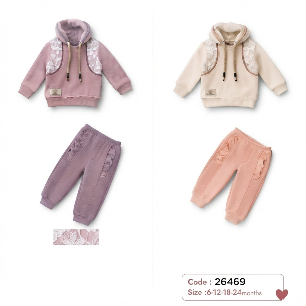 Girls Hoodie Set